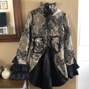 Fabulous baroque looking tail coat from a company that make corsets